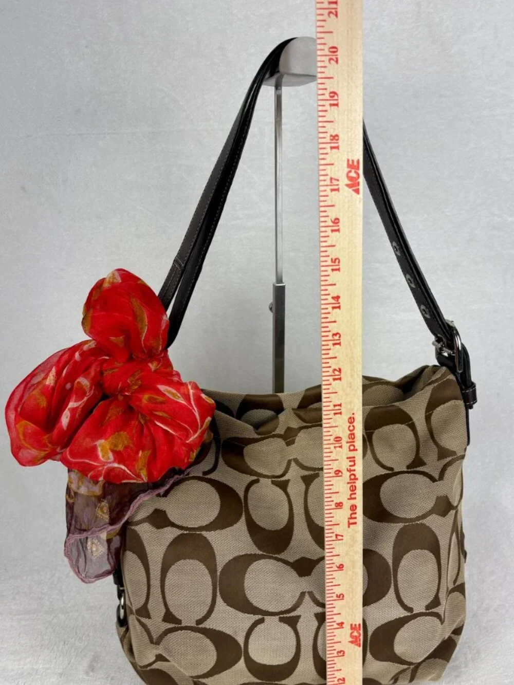 Coach Vintage Y2K Signature Canvas Hobo